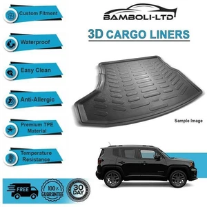Fit for JEEP RENEGADE 2014-2019, Rear Liner Rubber 3D Cargo Trunk Mat - Picture 1 of 4
