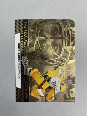 2025-26 Tim Hortons Goalie Etchings Insert Juuse Saros - Image 1 of 2