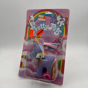 VTG Remco Rainbow Pretty Pets Babe Burrow New on Card My Little Pony Knockoff - Picture 1 of 5