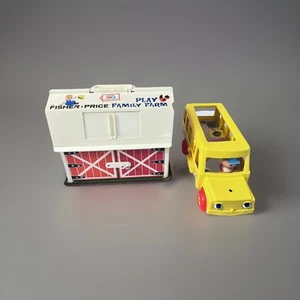 Fisher Price Barn And School Bus Sold As Is And For Parts. Some Damage Noted. - Picture 1 of 24