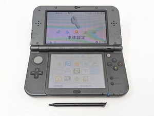 L2371 Ship Free Nintendo new 3DS LL XL console Metallic Black Japan w/pen fx - Picture 1 of 8
