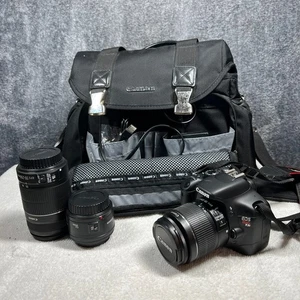 Cámara Canon EOS Rebel T2i 550D 18MP 1080p DSLR con lente de 18-55 mm y 55-250 mm - Imagen 1 de 23