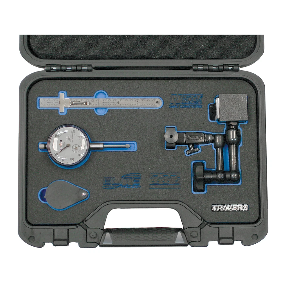 TECLOCK, NOGA & TRAVERS TRA-05 1"" Dial Indicator, Magnetic Base, 6"" Flexible R - Image 1 of 1