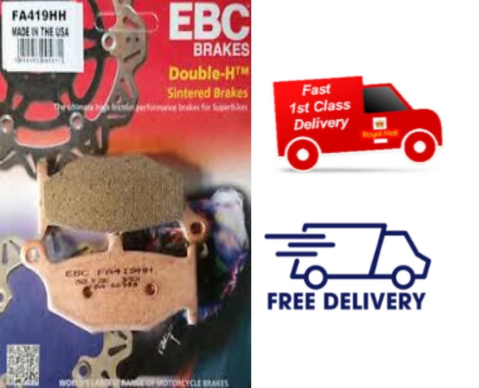 Se adapta a las pastillas de freno de disco trasero sinterizadas Suzuki DL 1000 V-Strom 2014-2020 EBC FA419HH Foto 1 de 1
