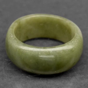 💎 28.57ct Natural Green Jade - Untreated Myanmar Gem Ring Size 10 - Imagen 1 de 5