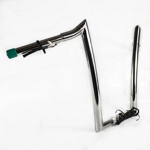 Manillar DOMINATOR 16" cromado con cable (2015-2023 Harley Road Glide) - Imagen 1 de 16