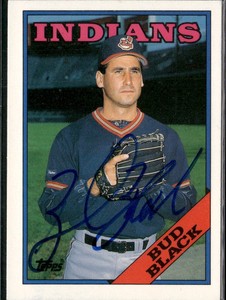 1988 Topps Traded 16T Bud Black Signed Auto 11384