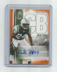 DARRELLE REVIS (New York Jets) 2024 TOPPS SIGNATURE CLASS ARANCIONE AUTO #41/50 - Foto 1 di 2