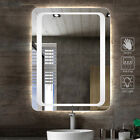 Wall Mounted LED Bathroom Mirror Demister Pad Sensor Switch with Fixings IP44