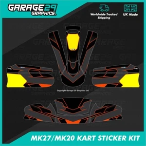 NEW CADET MK27-MK20 KART STICKER KIT - CYCLONE - COLOUR 4 - CUSTOMISABLE - Picture 1 of 3