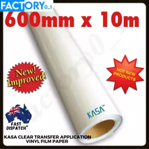 Kasa Clear Transfer Application Vinyl Film Paper Tape Plotting Plotter Cutter !! - Picture 1 of 8