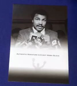 2012 LEAF SPORT MUHAMMAD ALI THE GREATEST NO AUTOGRAPH GLOVE ERROR PROOF AUTO - Picture 1 of 2