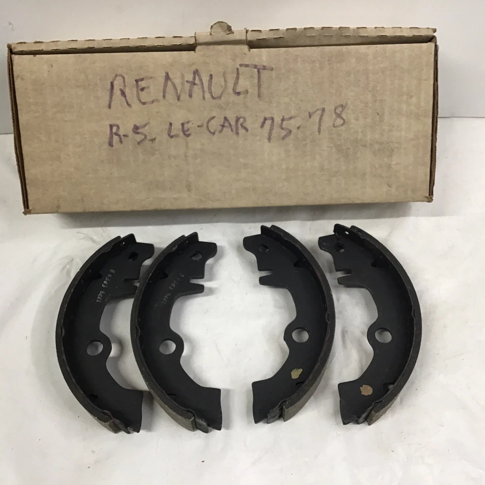 Juego de zapatas de freno trasero remanufacturado Renault R5 LeCar NOS 1975-1983 Foto 1 de 4