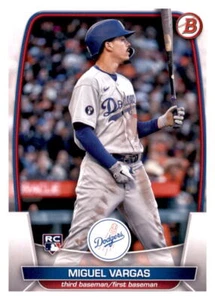 2023 Bowman Miguel Vargas Rookie RC Insert Set Break Prospect Dodgers #88 - Picture 1 of 2
