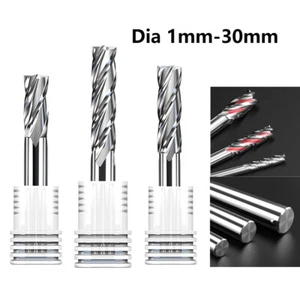 4 Flute Dia 1mm-30mm HSS Straight Shank End Mill Slot Drill CNC Milling Cutter - Picture 1 of 49