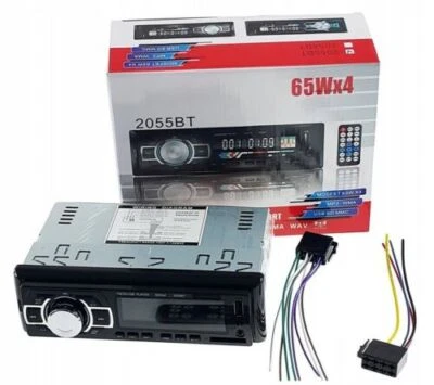 Stereo Auto Autoradio Vivavoce Bluetooth Aux MP3 SD USB 65W x4 Display a Led  - Immagine 1 di 4