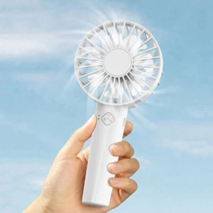 Mini Portable Fan Handheld USB Charging Air Cooling Powerful Fans (White) - Bild 1 von 7