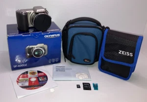 Olympus SP-600UZ, boxed, w/ case, lens kit, and 2gb micro SD Card - Picture 1 of 10