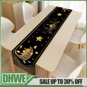 Eid Mubarak Table Runner Ramadan Home Islamic Muslim Party Decoration Tablecloth - Picture 1 of 25
