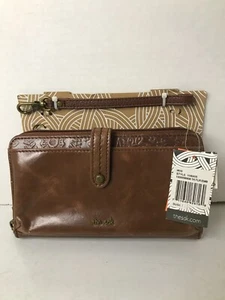 NEW The Sak Women's Iris Smartphone Crossbody Tobacco Brown Leather Embossed - Picture 1 of 5