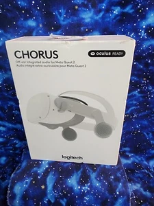 Logitech - Chorus VR Off-Ear Integrated Audio for Meta Quest 2 - White NEW - Picture 1 of 2