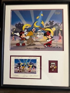 Disney Animation Art Gallery Director's Choice Mickey MGM Pin Signed Framed Cel - Picture 1 of 3
