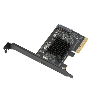 USB 3.2 Gen 2 Expansion Card Type C 20Gbps ASM3242 Main Control PCIe NEW - Bild 1 von 12