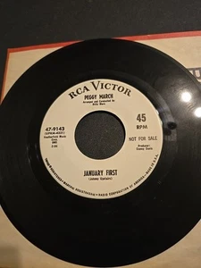 PEGGY MARCH RCA RECORD January First/how Can I Tell Him 45 Promo Copy - Picture 1 of 2