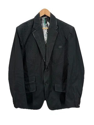 Chaqueta Blazer Artful Dodger Negra Ornamentada Grande Foto 1 de 4