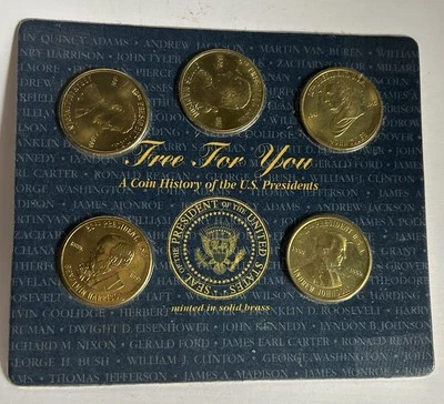Coin History of the U.S. Presidents Brass Presidential Coin Set Sealed 1997 - Image 1 of 4