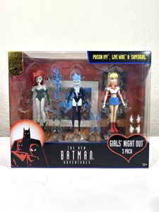 McFarlane Batman Adventures Girls Night Out Poison Ivy Live Wire Supergirl New - Picture 1 of 9