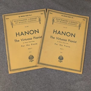 Hanon The Virtuoso Pianist Books 1 & 2 Schirmer's Library of Musical Classics - Picture 1 of 2