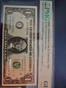 1999 Y2k 2000 Millennial Dollar Bill - Picture 1 of 2