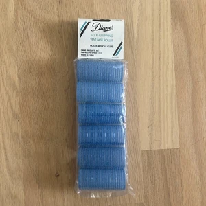 Diane Vintage Haarroller selbstgreifend Belüftungsbasis Roller 1-1/8 Zoll blau 6er-Pack - Bild 1 von 5