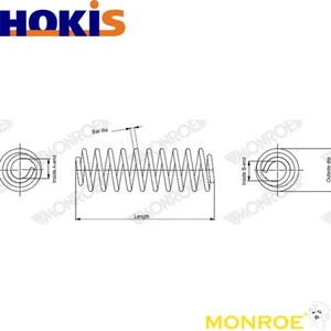 COIL SPRING SP4634 FOR AUDI Q5 CNCE/CPMB/CNCD/CNCB/CDNB 2.0L CNHA/CJCD 2.0L Q5 - Picture 1 of 8