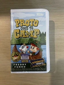 SDCC 2023 SEALED FREDDY FUNKO BLOCKBUSTER REWIND EXCLUSIVE PROTO GOES TO CAMP - Picture 1 of 2