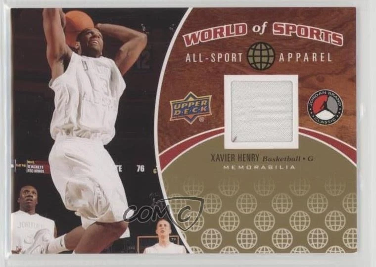 2010 Upper Deck World of Sports All-Sport Apparel Xavier Henry #ASA-14 Rookie RC - Image 1 of 2