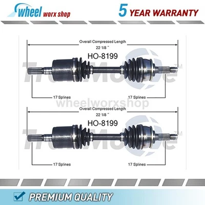 Front CV Axle Shaft CV Joint Assembly for Isuzu Rodeo Sport 2.2L 4WD 2002 2003 - Image 1 of 2
