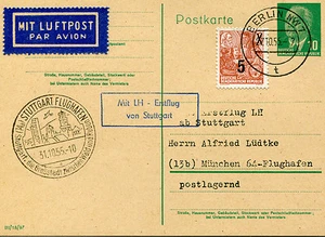 LUPO 48/39A Vuelo Inaugural Stuttgart - Múnich Conexión DDR (BA-10) - Imagen 1 de 1