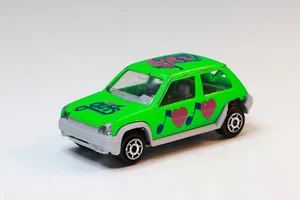 Majorette Renault 5 GT Turbo Supercinq Green 1985 Diecast 1:64 Vintage Rare Toy - Picture 1 of 14
