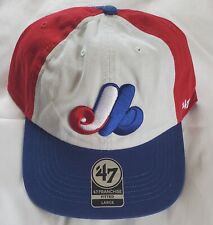 47 Brand Montreal Expos MLB Franchise Tri Color Cooperstown Fitted Hat Size L