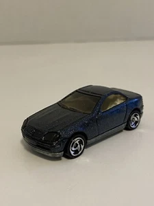 Hot Wheels 1997 Mercedes Benz SLK Blue Metal Flake Sparkles Malaysia - Picture 1 of 11