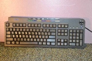 IBM Computer Keyboard Black Model KB-9930 37L2613 - Picture 1 of 22