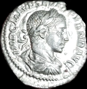 Severus Alexander AR Denarius. Rome, AD 222-224. Jupiter. Uncirculated MS. Rare - Picture 1 of 2
