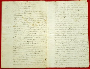 4978-ATTO NOTARILE CON TABELLIONATO,VILLA DI STIENTA,USO DI TERRENO,CAPPONE,1763 - Picture 1 of 2