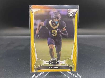 A.T. Perry 2023 Leaf Draft Gold #39 Wake Forest Saints RC Rookie - Image 1 of 2