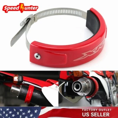 100毫米-120毫米通用排气保护罐盖适用于本田XR250R XR400R XR600R — 第 1/4 张图片