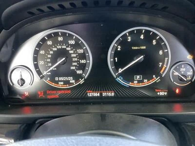 Used Speedometer Gauge fits: 2014 Bmw 528I cluster analog w/o display screen bel - Image 1 of 4