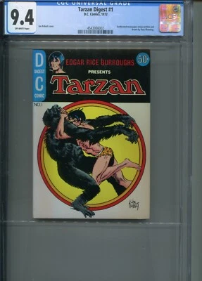 RARE 1972 TARZAN DIGEST #1 CGC 9.4 JOE KUBERT COVER RUSS MANNING STORIES - Image 1 of 2