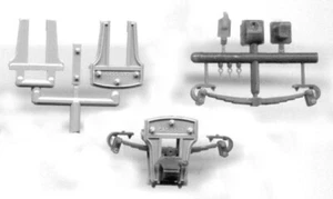 Grandt Line O Pedestal, Journal Box & Spring Set Colorado & Southern Caboose 141 - Picture 1 of 1